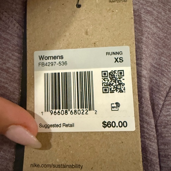 Nike Mauve Long Sleeve Top - Picture 5 of 7